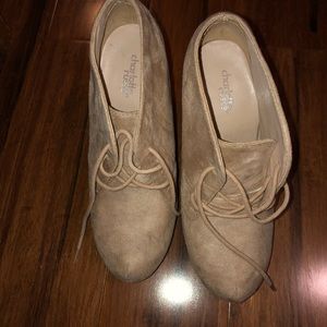 Size seven suede booties